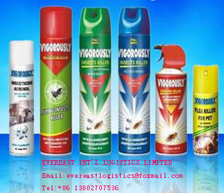 Aerosol/Spray paint shipping from Ningbo/Shanghai/Hongkong,China to wordwide